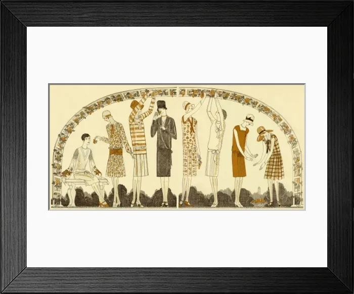 Framed Print : Fashionable women 1927 Framed Print : Fashionable women 1927