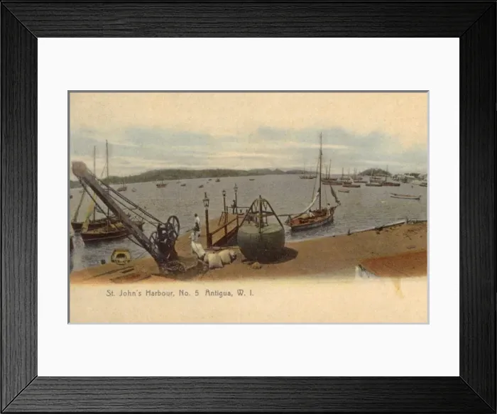 Framed Print : St. Johns Harbour, Antigua, West Indies Framed Print : St. Johns Harbour, Antigua, West Indies