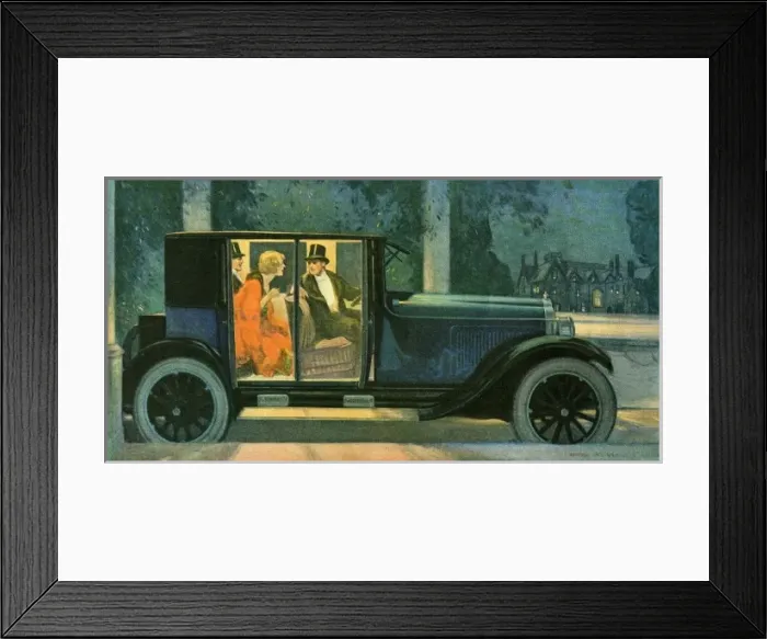 Framed Print : Willys-Knight Coup Sedan Framed Print : Willys-Knight Coup Sedan