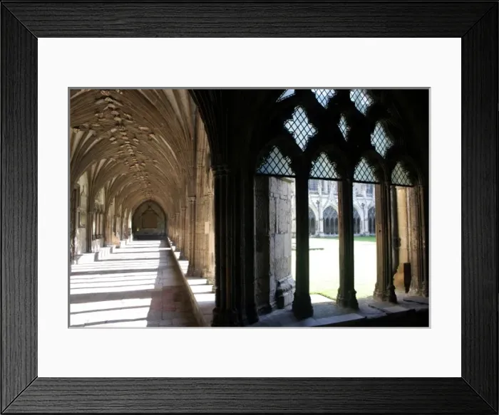 Framed Print : Cloisters of Canterbury Cathedral Framed Print : Cloisters of Canterbury Cathedral