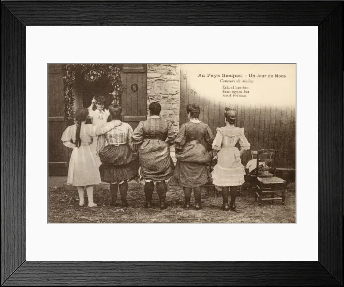 Framed Print : French Basque wedding Framed Print : French Basque wedding