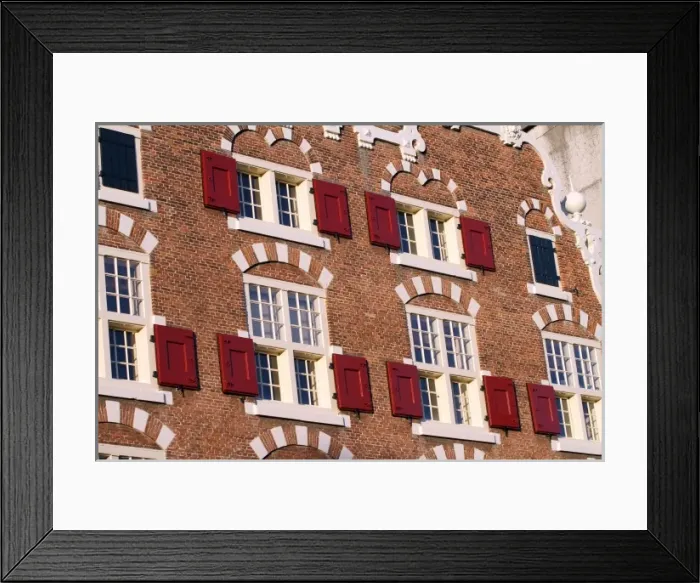 Framed Print : Shuttered windows in Amsterdam Framed Print : Shuttered windows in Amsterdam