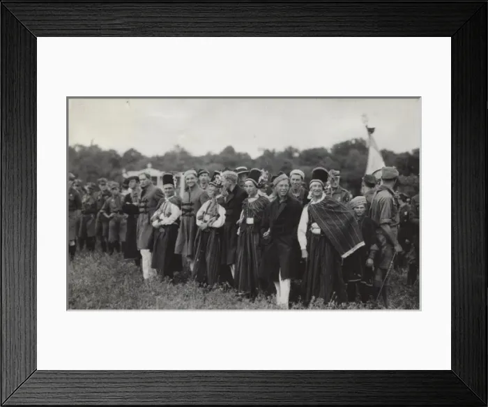 Framed Print : Polish Scouts in traditional dress Framed Print : Polish Scouts in traditional dress