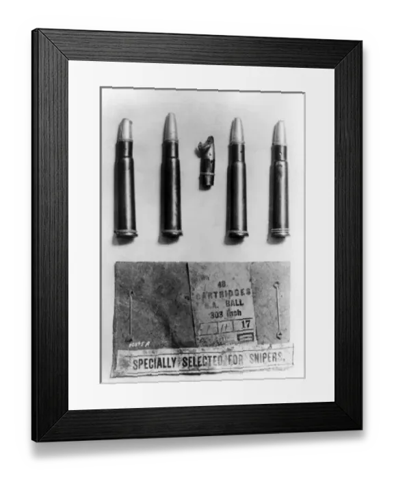 Framed Print : English dum-dum bullets found at Margival, France, WW1 Framed Print : English dum-dum bullets found at Margival, France, WW1