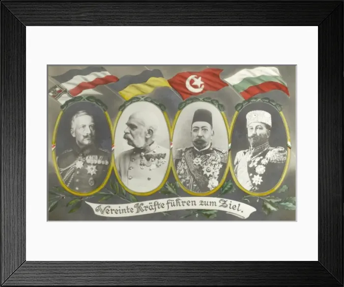 Framed Print : Sultan Mehmed V Reshad of Turkey & allies Framed Print : Sultan Mehmed V Reshad of Turkey & allies
