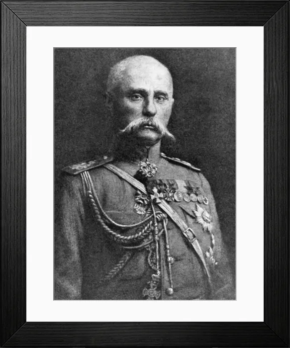 Framed Print : General Lechitski, Russian army officer Framed Print : General Lechitski, Russian army officer