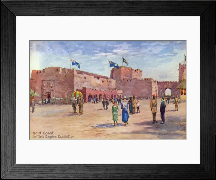 Framed Print : Gold Coast Building, British Empire Exhibition, Wembley Framed Print : Gold Coast Building, British Empire Exhibition, Wembley