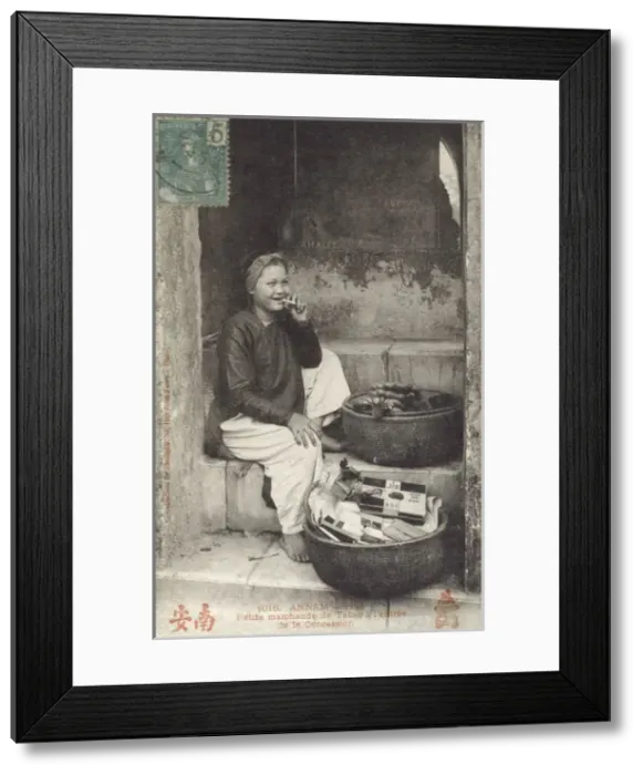 Framed Print : Vietnamese Woman - Hanoi - Cigarette Seller Framed Print : Vietnamese Woman - Hanoi - Cigarette Seller