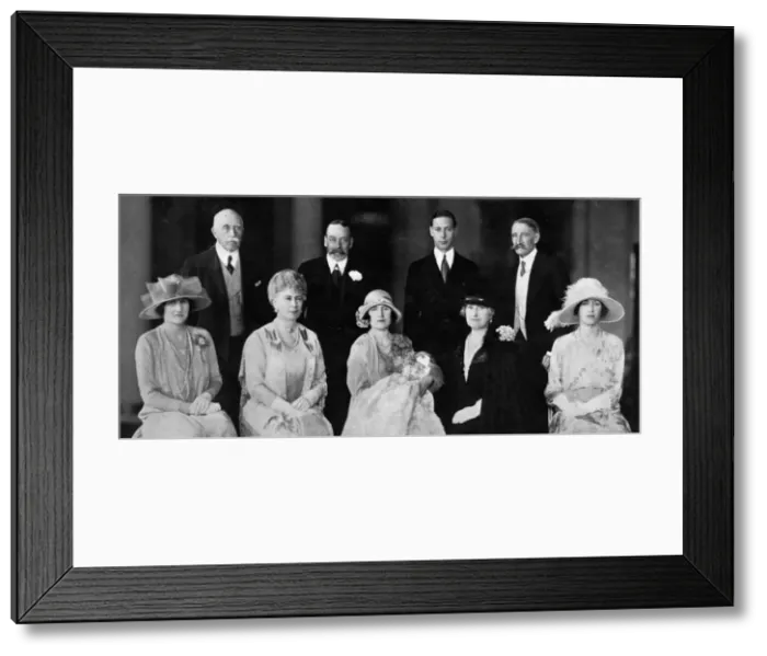 Framed Print : Royal group after Princess Elizabeths Christening Framed Print : Royal group after Princess Elizabeths Christening