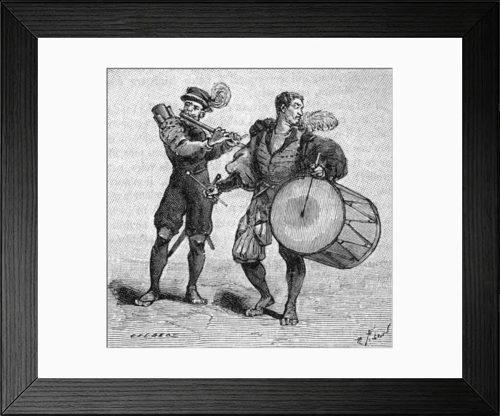 Framed Print : Military music - Fife and Drum(4 of 8) Framed Print : Military music - Fife and Drum(4 of 8)