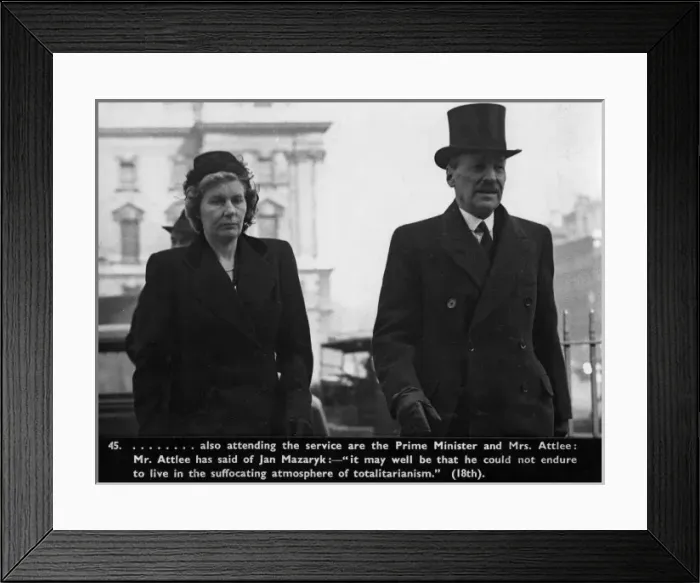 Framed Print : Clement Attlee and wife Framed Print : Clement Attlee and wife