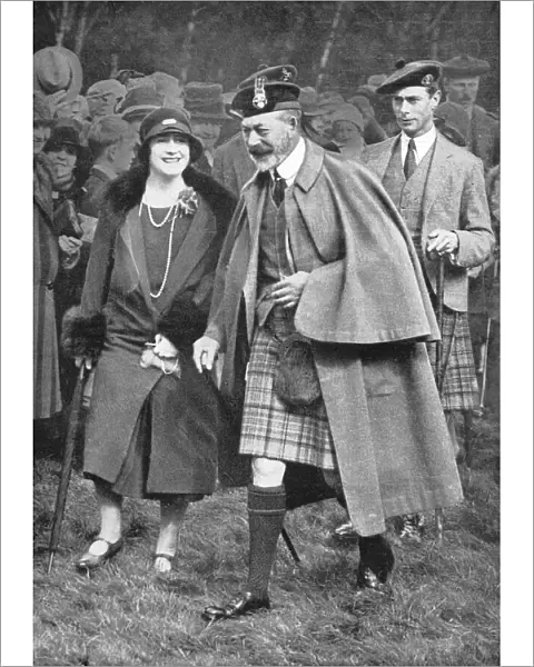 King George V in Scottish dress
