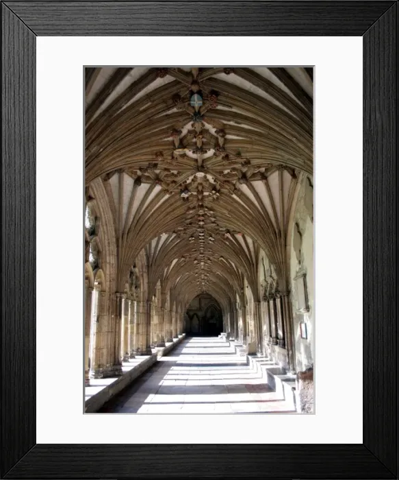 Framed Print : Cloisters of Canterbury Cathedral Framed Print : Cloisters of Canterbury Cathedral