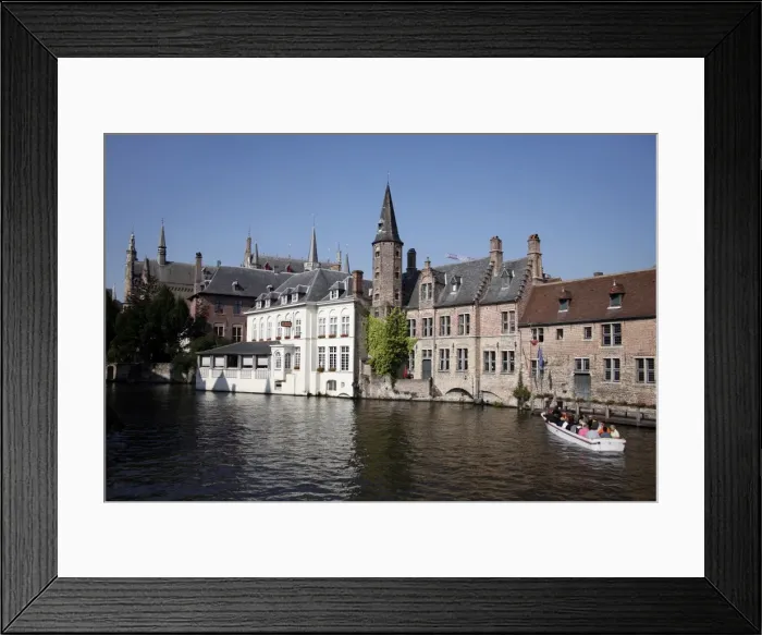 Framed Print : Rozenhoedkaai, Bruges Framed Print : Rozenhoedkaai, Bruges
