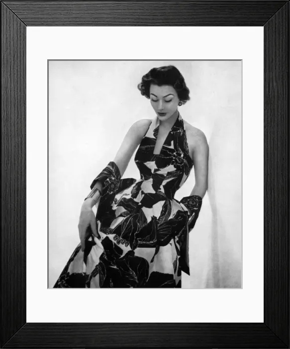 Framed Print : Bobby evening dress, 1953 Framed Print : Bobby evening dress, 1953
