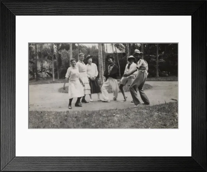 Framed Print : Seychelles Scouts Dancing Framed Print : Seychelles Scouts Dancing