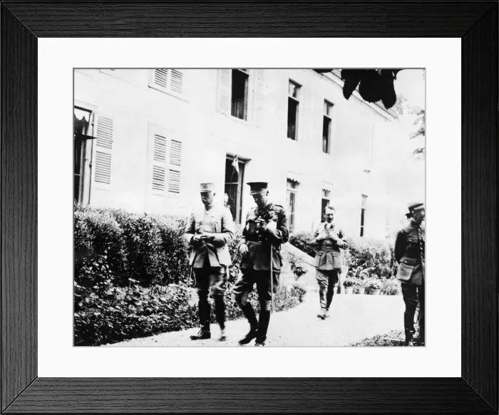 Framed Print : General Fayolle and General Rawlinson, France, WW1 Framed Print : General Fayolle and General Rawlinson, France, WW1