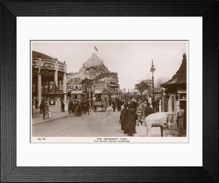 Framed Print : Amusement Park, British Empire Exhibition, Wembley Framed Print : Amusement Park, British Empire Exhibition, Wembley