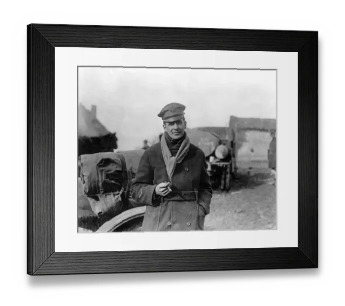 Framed Print : Brigadier General Macarthur at St Juvin, Ardennes, France Framed Print : Brigadier General Macarthur at St Juvin, Ardennes, France
