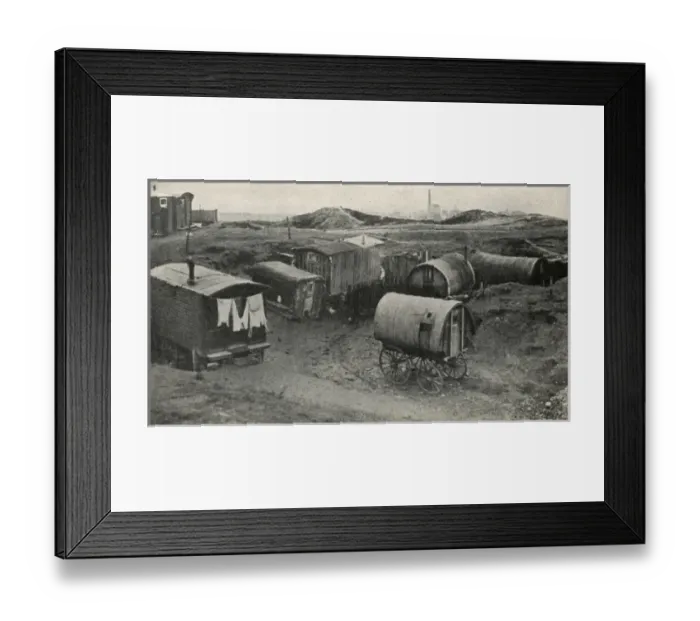 Framed Print : Caravan dwellers in Durham Framed Print : Caravan dwellers in Durham