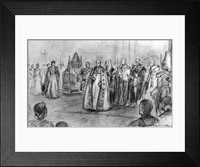 Framed Print : Coronation of Queen Elizabeth II Framed Print : Coronation of Queen Elizabeth II