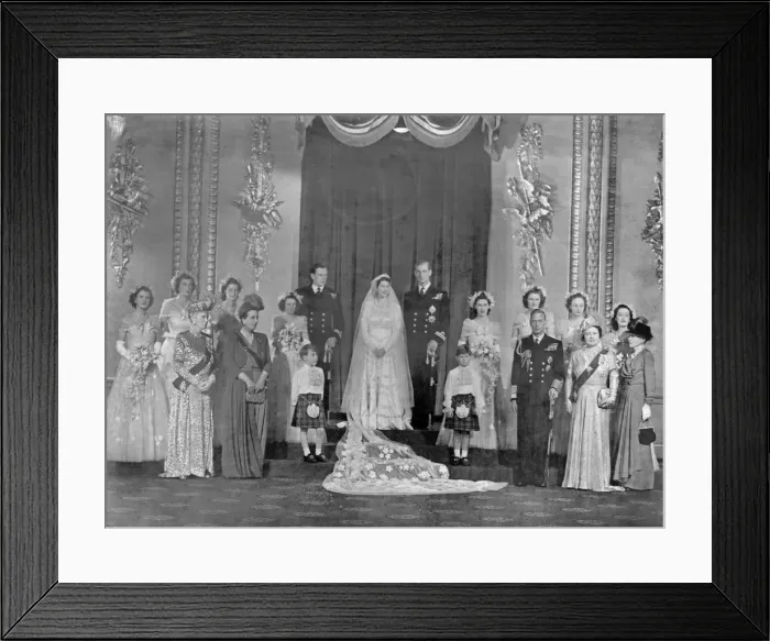 Framed Print : Wedding of Princess Elizabeth and Prince Philip Framed Print : Wedding of Princess Elizabeth and Prince Philip