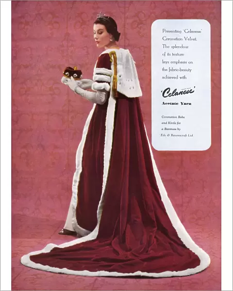 Celanese Coronation advertisement, 1953