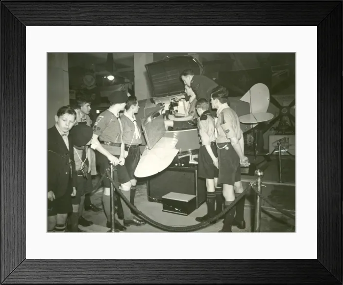 Framed Print : Scouts using RAF flight simulator Framed Print : Scouts using RAF flight simulator