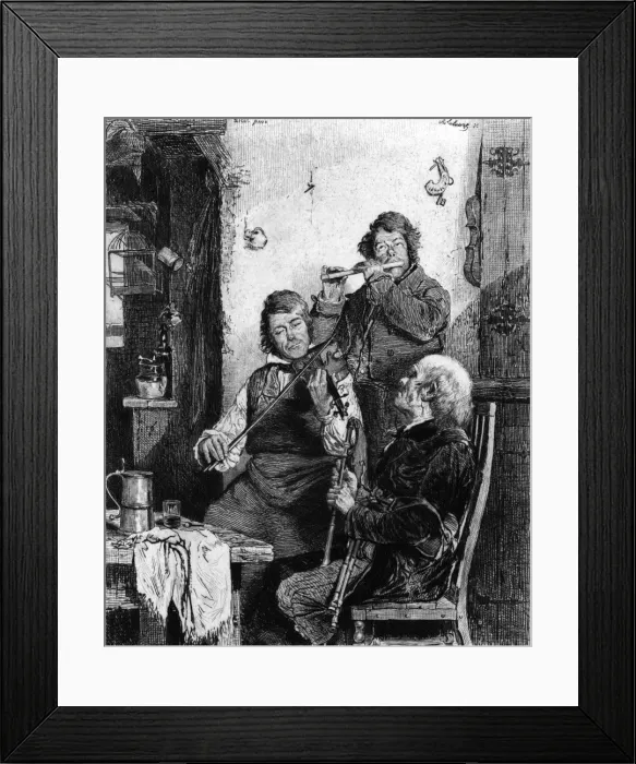 Framed Print : The trio - Music at home Framed Print : The trio - Music at home