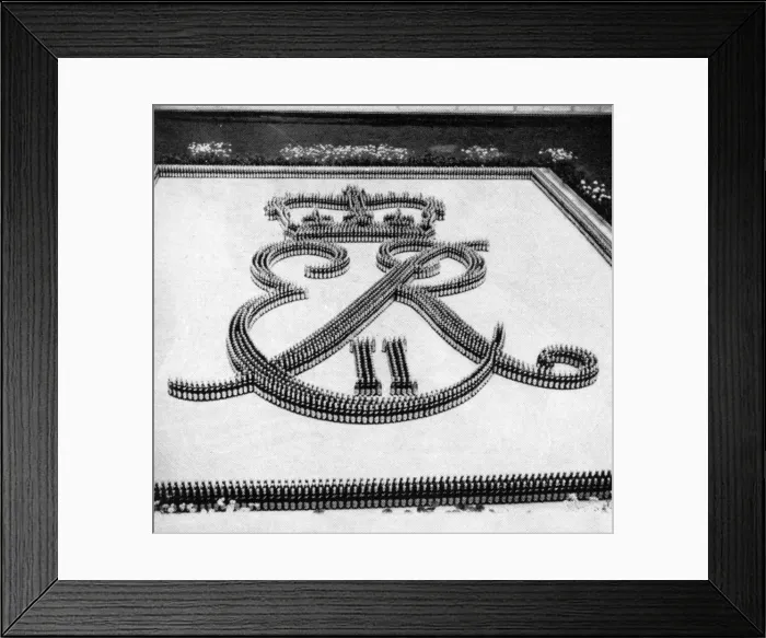 Framed Print : Royal cipher of Elizabeth II at Carlsberg Breweries in Denma Framed Print : Royal cipher of Elizabeth II at Carlsberg Breweries in Denma