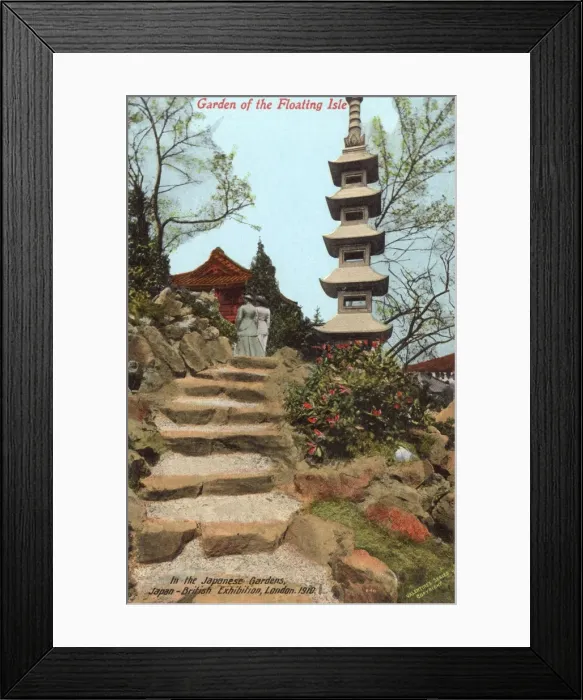 Framed Print : Japanese Gardens, Japan British Exhibition, London Framed Print : Japanese Gardens, Japan British Exhibition, London