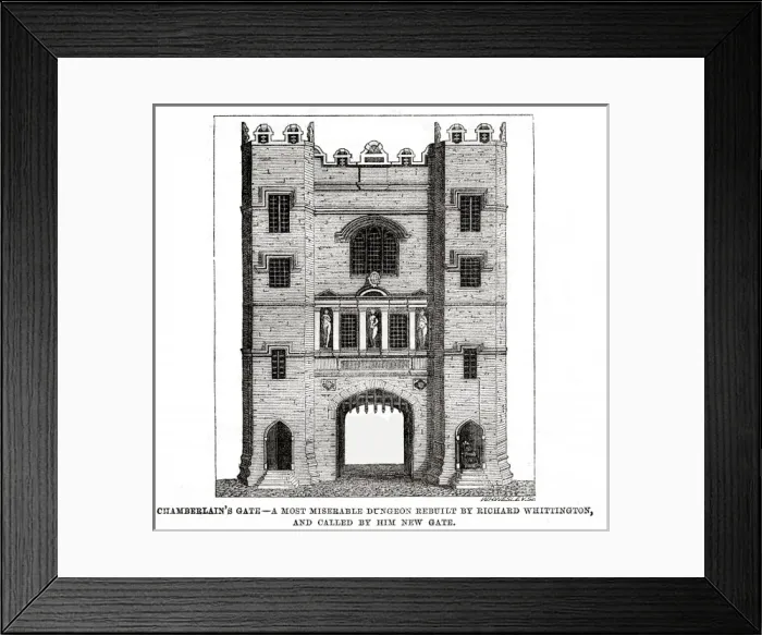 Framed Print : Chamberlains gate at Newgate Prison Framed Print : Chamberlains gate at Newgate Prison