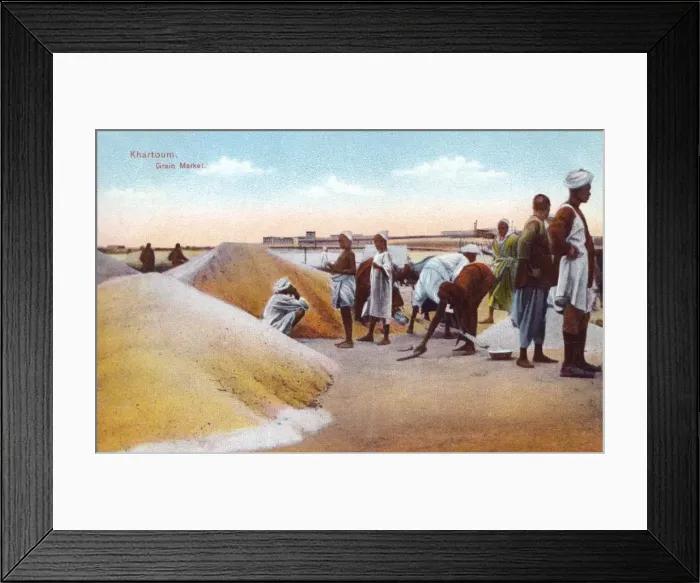 Framed Print : Sudan - Khartoum - The Grain Market Framed Print : Sudan - Khartoum - The Grain Market
