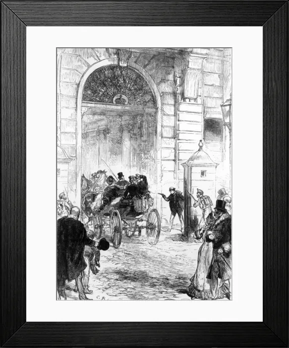 Framed Print : Assassination attempt on Alfonso XII of Spain Framed Print : Assassination attempt on Alfonso XII of Spain