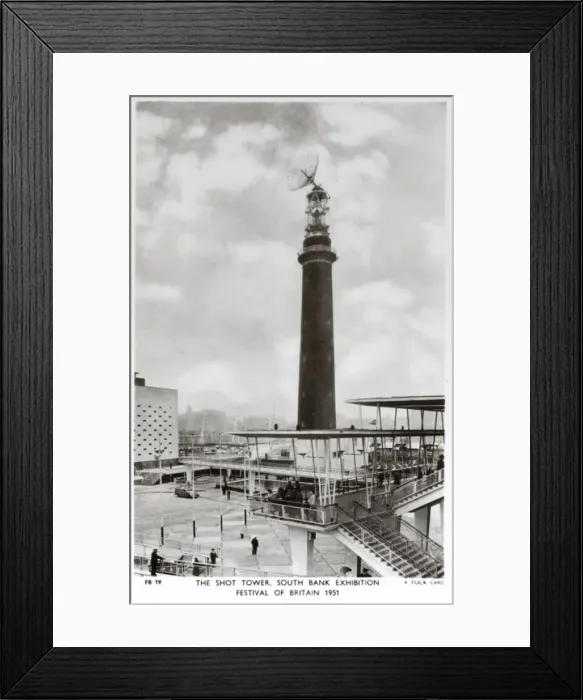 Framed Print : Festival of Britain - Radio Telescope - Shot Tower Framed Print : Festival of Britain - Radio Telescope - Shot Tower