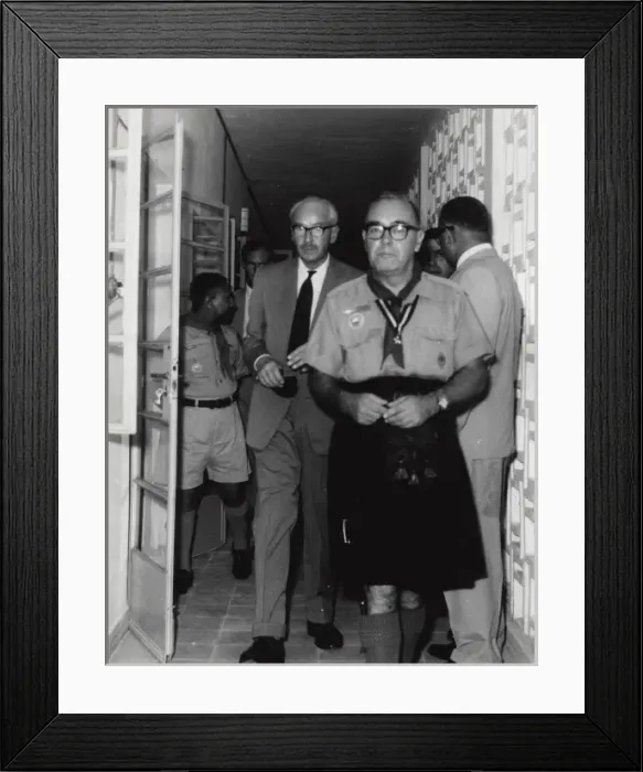 Framed Print : Officials inspecting Scout headquarters Framed Print : Officials inspecting Scout headquarters