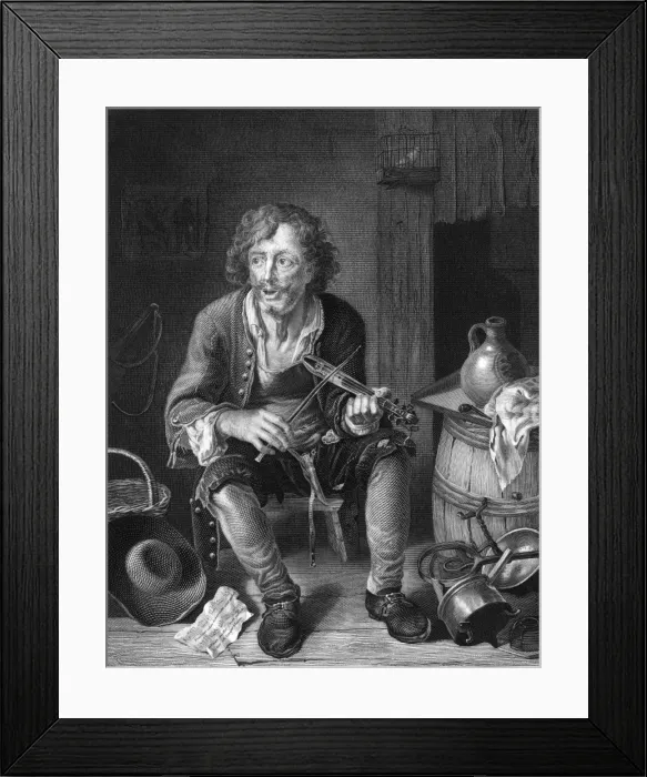 Framed Print : Music at home - the ballad singer Framed Print : Music at home - the ballad singer