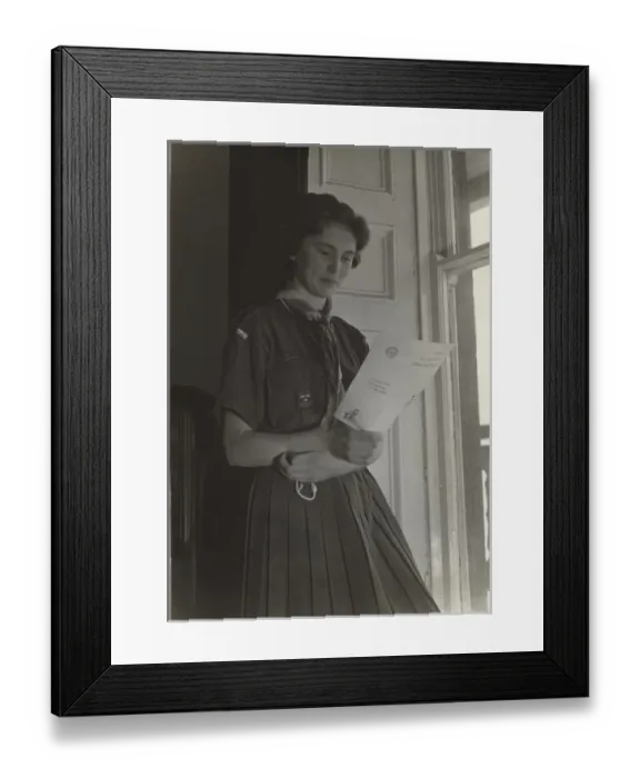 Framed Print : Irish Scout leader at a conference Framed Print : Irish Scout leader at a conference