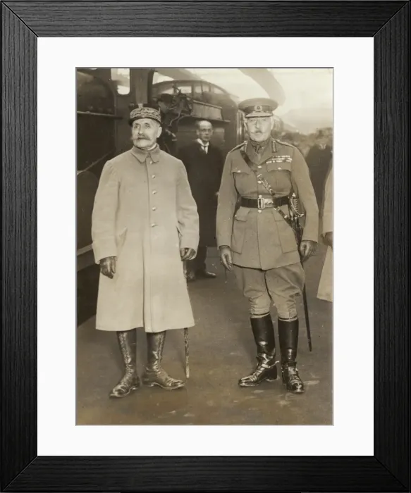 Framed Print : Duke of Connaught and Marshal Foch, London Framed Print : Duke of Connaught and Marshal Foch, London