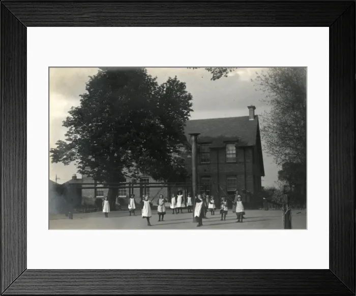 Framed Print : Girls playground