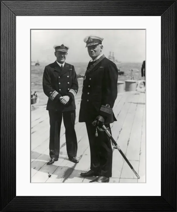 Framed Print : Admiral Nicholson with Rear-Admiral O de Beech Framed Print : Admiral Nicholson with Rear-Admiral O de Beech