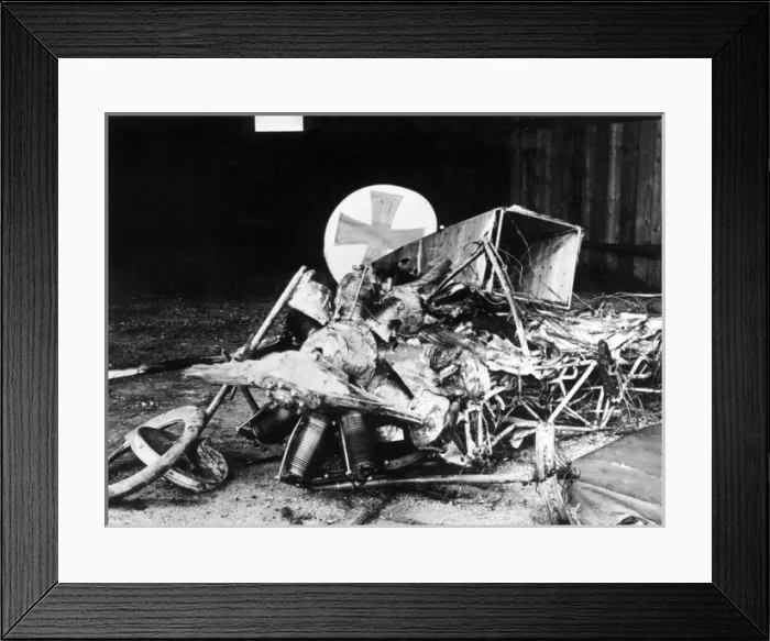 Framed Print : Remains of Max Immelmanns Fokker plane, WW1 Framed Print : Remains of Max Immelmanns Fokker plane, WW1