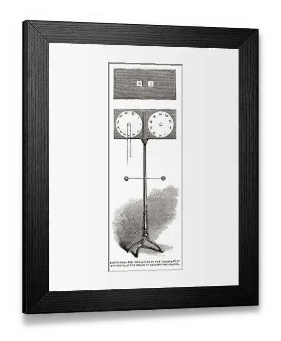 Framed Print : Chapel exit indicator, Pentonville Prison Framed Print : Chapel exit indicator, Pentonville Prison