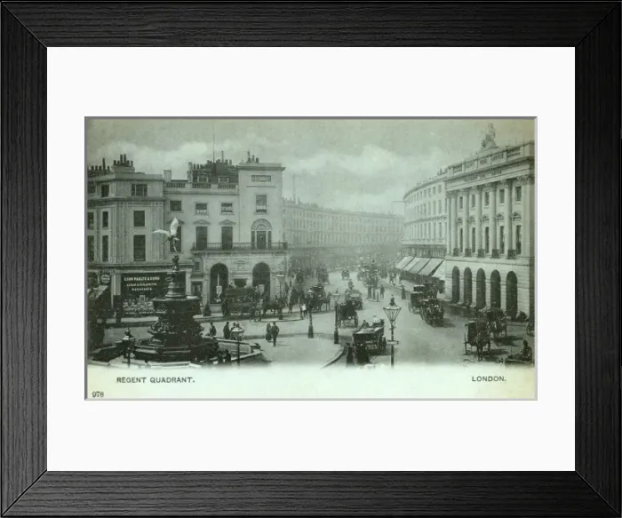 Framed Print : Piccadilly Circus and Regent Street, London 1900s Framed Print : Piccadilly Circus and Regent Street, London 1900s