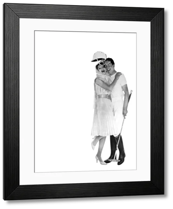 Framed Print : 1960s fashion, wearing Ronald Paterson for the polo Framed Print : 1960s fashion, wearing Ronald Paterson for the polo