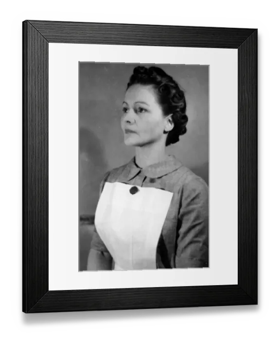 Framed Print : Woman in nurses uniform Framed Print : Woman in nurses uniform