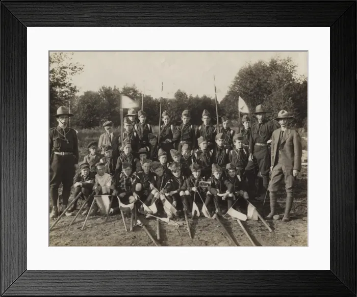 Framed Print : Swedish Scout Troop Framed Print : Swedish Scout Troop