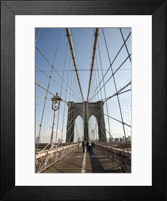 Framed Print : The Brooklyn Bridge in New York Framed Print : The Brooklyn Bridge in New York
