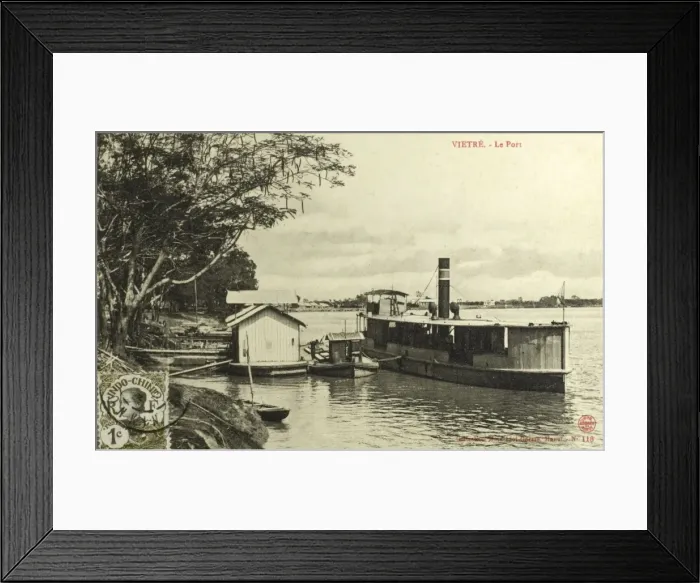 Framed Print : Port at Vietri, Phu Tho, Vietnam Framed Print : Port at Vietri, Phu Tho, Vietnam