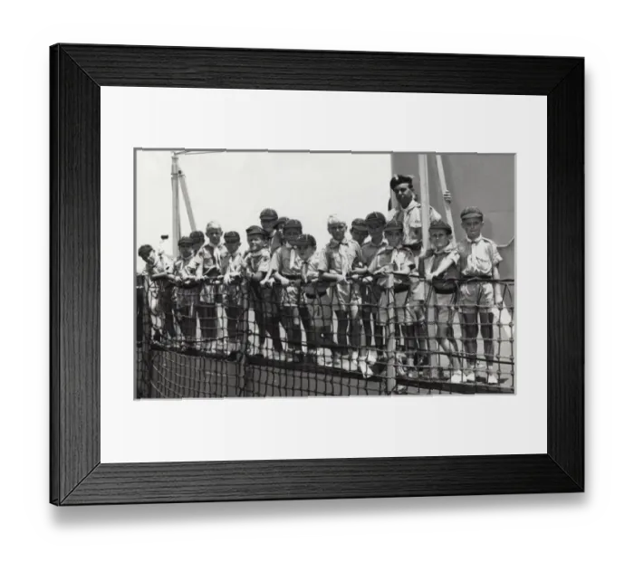 Framed Print : Cubs on Royal Navy ship Framed Print : Cubs on Royal Navy ship